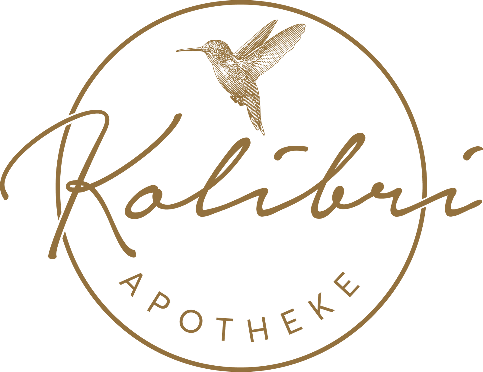 Kolibri Apotheke Logo Gold